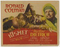 7a541 KISMET TC '44 close up of sexy Marlene Dietrich as a harem girl with Ronald Colman!