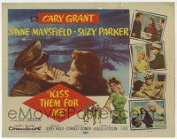 7a545 KISS THEM FOR ME TC '57 Cary Grant, Suzy Parker, sexy Jayne Mansfield, Stanley Donen!