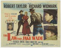7a551 LAW & JAKE WADE TC '58 Robert Taylor, Richard Widmark & Patricia Owens, John Sturges!