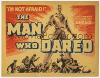 7a577 MAN WHO DARED TC '39 cool art of husband whose ultimate courage makes him stand out!