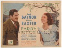 7a628 PADDY THE NEXT BEST THING TC '33 c/u of Janet Gaynor & Warner Baxter smiling at each other!