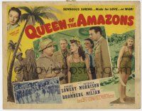 7a656 QUEEN OF THE AMAZONS TC '47 sexy leopard-suited girls, sensuous sirens made for LOVE or WAR!