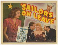 7a673 SAILORS ON LEAVE TC '41 Navy sailor William Lundigan loves pretty Shirley Ross!