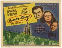 7a679 SCARLET STREET TC '45 Fritz Lang classic noir, Edward G. Robinson, Joan Bennett, Dan Duryea