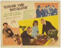 7a680 SCOTLAND YARD INVESTIGATOR TC '45 Erich Von Stroheim, English detective Sir C. Aubrey Smith!