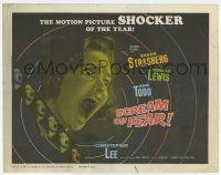 7a682 SCREAM OF FEAR TC '61 Hammer, classic terrified Susan Strasberg horror image!
