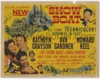 7a690 SHOW BOAT TC '51 Kathryn Grayson, Howard Keel, Ava Gardner, Joe E. Brown, Kern & Hammerstein