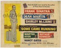 7a707 SOME CAME RUNNING TC '59 full-length art of Frank Sinatra + Dean Martin, Shirley MacLaine!