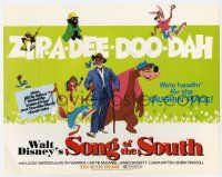 7a711 SONG OF THE SOUTH TC R72 Disney cartoon, Uncle Remus, Br'er Rabbit & Br'er Bear!