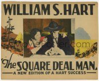 7a720 SQUARE DEAL MAN TC R20s cowboy gambler William S. Hart with playing cards & pretty girl!