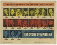 7a726 STORY OF MANKIND TC '57 Groucho & Harpo Marx, Vincent Price, plus many other star portraits!