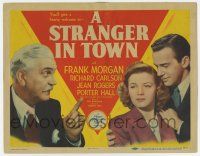 7a729 STRANGER IN TOWN TC '43 Supreme Court Justice Frank Morgan, Jean Rogers, Richard Carlson