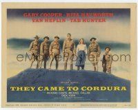 7a751 THEY CAME TO CORDURA TC '59 Gary Cooper, Rita Hayworth, Van Heflin, Mexican Revolution!