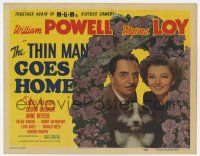 7a754 THIN MAN GOES HOME TC '44 great image of William Powell, Myrna Loy & Asta the dog too!