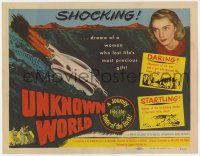 7a795 UNKNOWN WORLD TC '51 When Worlds Collide ripoff, a journey to the center of the Earth!
