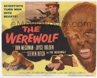 7a815 WEREWOLF TC '56 best image of Steven Ritch as the wolf-man, scientists turn men into beasts!