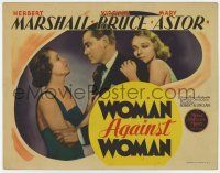 7a836 WOMAN AGAINST WOMAN TC '38 Herbert Marshall in love triangle w/ Virginia Bruce & Mary Astor!