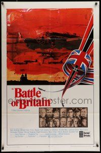 7b076 BATTLE OF BRITAIN style A 1sh '69 all-star cast in classic World War II battle!