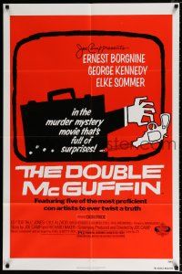 7b213 DOUBLE McGUFFIN 1sh '79 Ernest Borgnine, George Kennedy, really cool Saul Bass artwork!