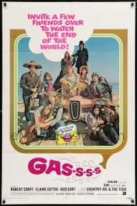 7b282 GASSSS 1sh '70 AIP, Roger Corman, watch the end of the world with a few friends!