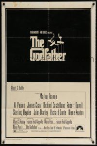 7b293 GODFATHER 1sh '72 Francis Ford Coppola crime classic, it's now a movie!