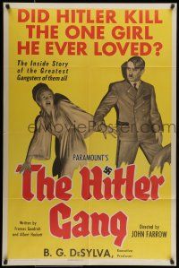 7b371 HITLER GANG style B 1sh '44 one of the greatest World War II propaganda movie posters!