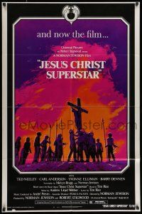7b417 JESUS CHRIST SUPERSTAR 1sh '73 Ted Neeley, Andrew Lloyd Webber religious musical