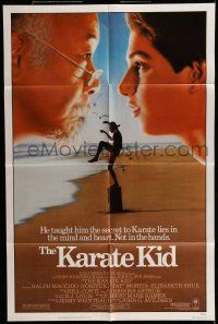 7b436 KARATE KID 1sh '84 Pat Morita, Ralph Macchio, teen martial arts classic!