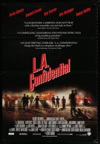 7b452 L.A. CONFIDENTIAL DS 1sh '97 Russell Crowe, Guy Pearce, Kevin Spacey, sexy Kim Basinger!