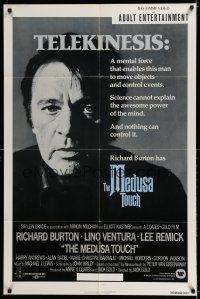 7b496 MEDUSA TOUCH 1sh '78 Richard Burton is the man with telekinesis, great close portrait!