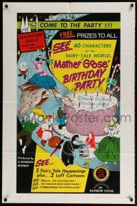 7b530 MOTHER GOOSE' BIRTHDAY PARTY 1sh '70 five fairytale happenings, bizarre!