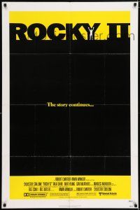 7b699 ROCKY II 1sh '79 Carl Weathers, Sylvester Stallone boxing sequel, the story continues!