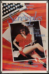 7b752 SCREWPLES 1sh '79 sexy covergirl Kandi Barber, Jamie Gillis, Serena!