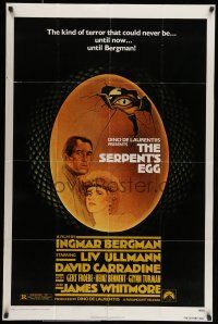 7b773 SERPENT'S EGG 1sh '78 directed by Ingmar Bergman, Liv Ullmann & David Carradine!