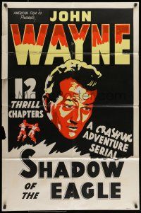 7b787 JOHN WAYNE stock 1sh '40s John Wayne by Komak, Shadow of the Eagle