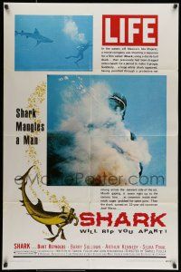 7b794 SHARK style B 1sh '69 directed by Samuel Fuller, Burt Reynolds, sexy Silvia Pinal!