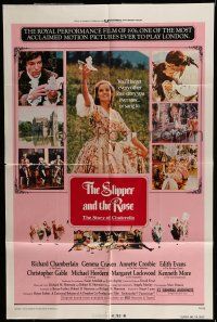 7b825 SLIPPER & THE ROSE 1sh '76 Richard Chamberlain, Gemma Craven as Cinderella!