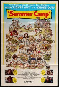 7b857 SUMMER CAMP 1sh '79 panty raids, short sheets & food fights, after lights out it's gross out
