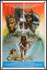 7b864 SWORD & THE SORCERER int'l 1sh '82 magic, dungeons, dragons, fantasy art by Peter Andrew J.!