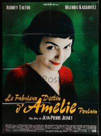 7c726 AMELIE French 1p '01 Jean-Pierre Jeunet, great close up of Audrey Tautou by Laurent Lufroy!