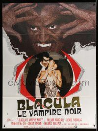 7c747 BLACULA French 1p '72 black vampire William Marshall is deadlier than Dracula, different!