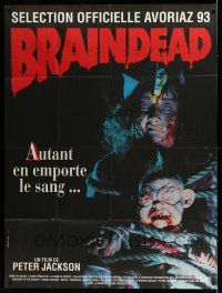 7c772 DEAD ALIVE French 1p '92 Peter Jackson, gruesome different monster image, Braindead!