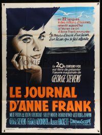 7c780 DIARY OF ANNE FRANK French 1p '59 Millie Perkins as Jewish girl, different Grinsson art!