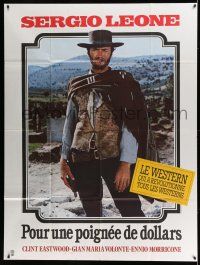 7c797 FISTFUL OF DOLLARS French 1p R80s Sergio Leone, full-length close up of Clint Eastwood!