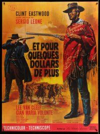 7c802 FOR A FEW DOLLARS MORE French 1p R70s Sergio Leone, art of Clint Eastwood by Jean Mascii!