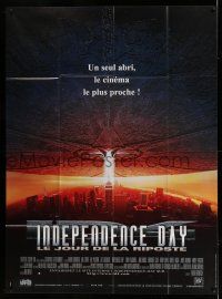 7c838 INDEPENDENCE DAY French 1p '96 great image of enormous alien ship over Earth!