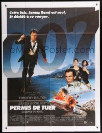 7c866 LICENCE TO KILL French 1p '89 Timothy Dalton as James Bond, he's out for revenge!
