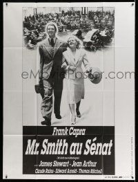 7c897 MR. SMITH GOES TO WASHINGTON French 1p R80s Capra, full-length James Stewart & Jean Arthur!