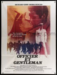 7c913 OFFICER & A GENTLEMAN CinePoster REPRO French 1p85 Richard Gere & Debra Winger in love in Navy