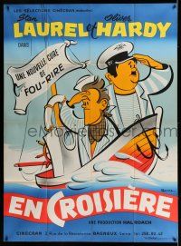 7c948 SAPS AT SEA French 1p R50s Bohle art of sailors Stan Laurel & Oliver Hardy, Hal Roach